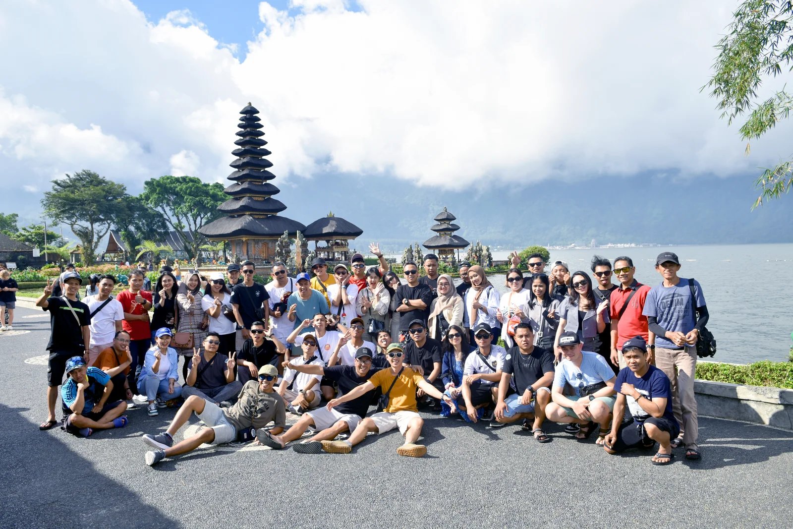Pemandangan Pura Ulun Danu Beratan di Bali